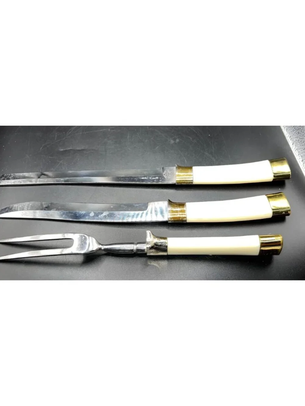 Vintage Masterpiece Japan Stainless Steel Carving Knife Fork Set MCM Royal Brand